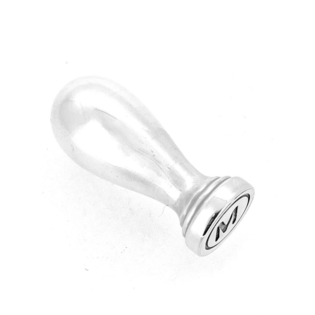 Hollow handle antique sterling silver wax seal by Sampson Mordan