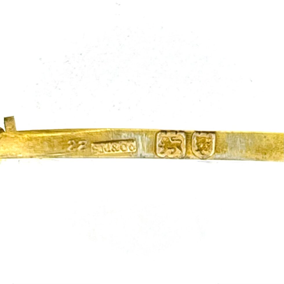 London silver hallmarks and 1902 date letter on the Sampson Mordan vesta