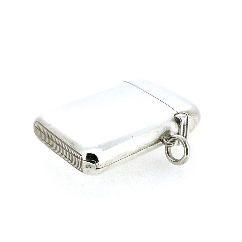 Ten millimetre suspension ring on the Edwardian silver pocket vesta case