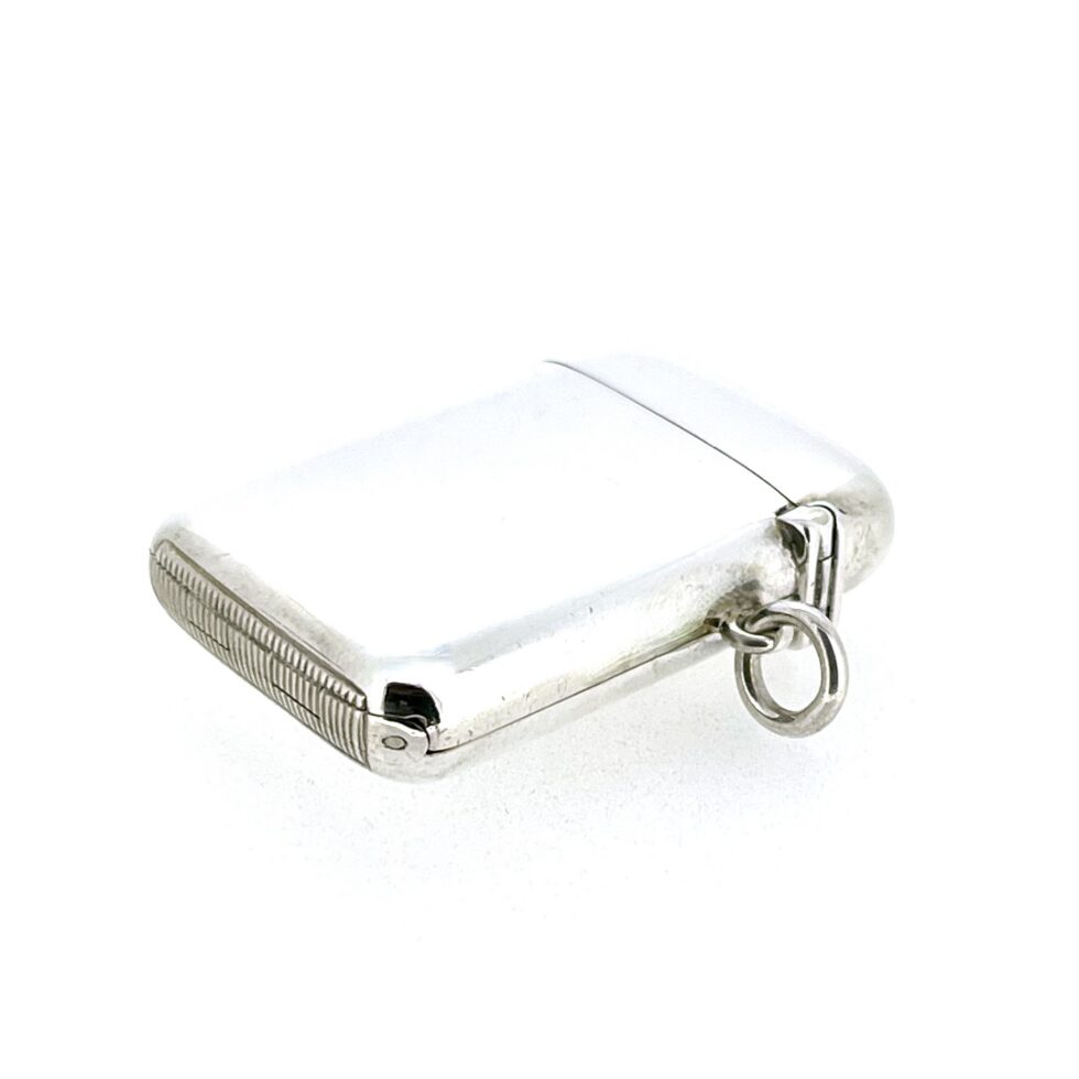 Ten millimetre suspension ring on the Edwardian silver pocket vesta case
