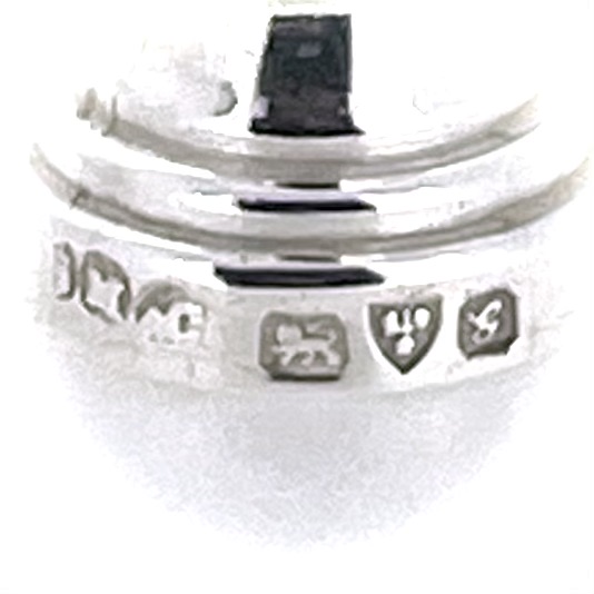 SM&Co sterling silver hallmark for S. Mordan & Co. assayed at Chester in 1907