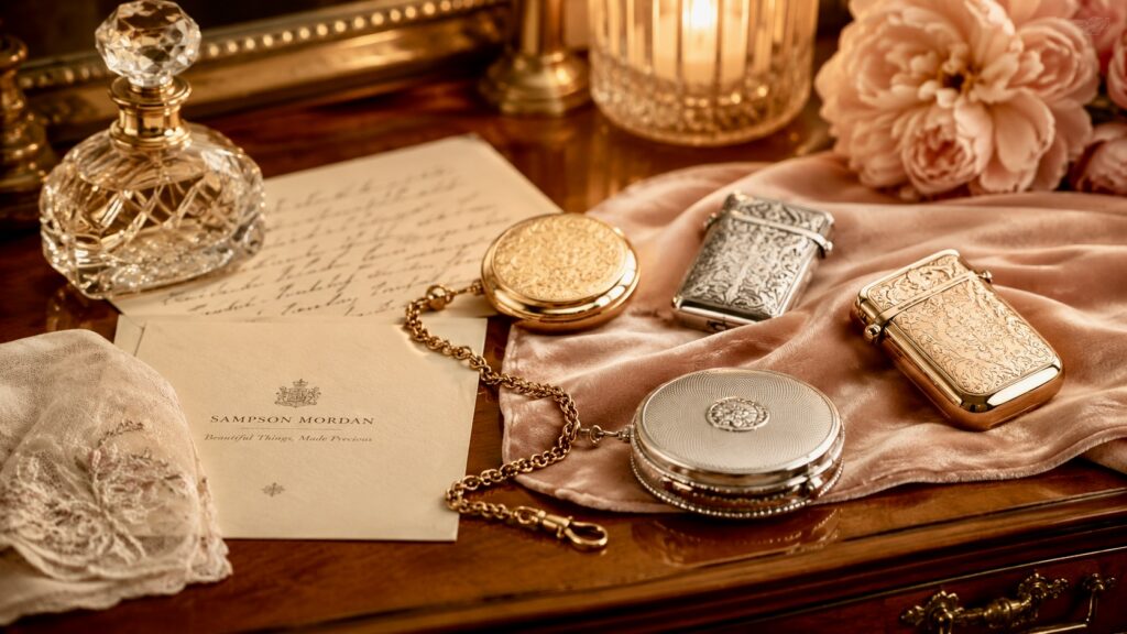 Vintage luxury dressing table vignette
